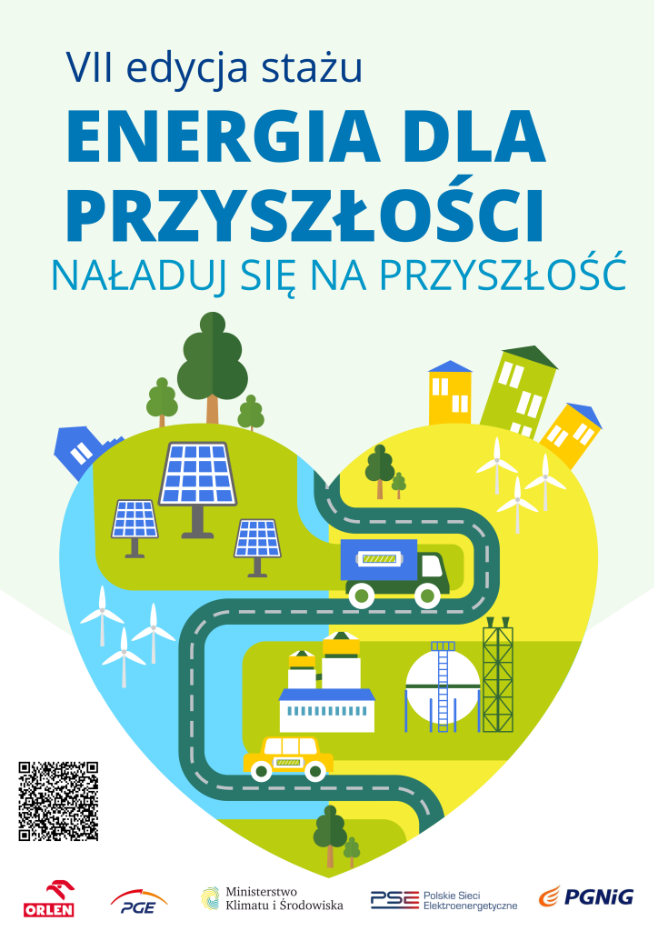Plakat promujący VII edycję stażu w Ministerstwie Klimatu i Środowiska