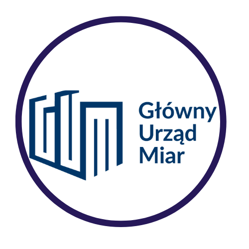 logo Głównego Urzędu Miar w okręgu