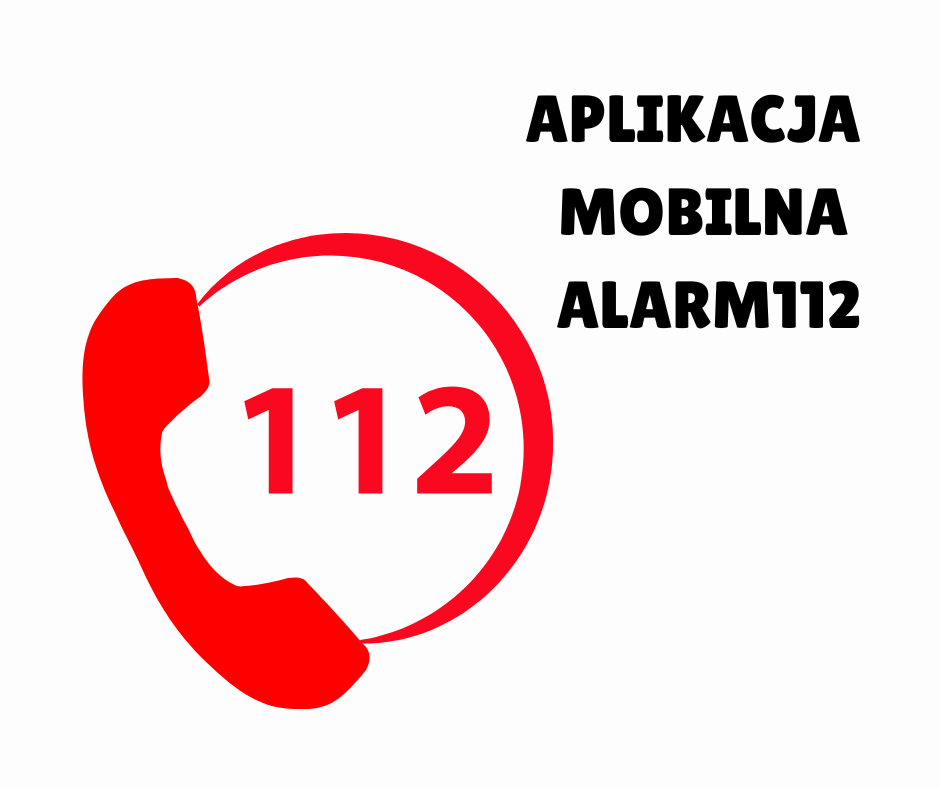 Obraz przedstawiający słuchawkę z numerem alarmowym 112