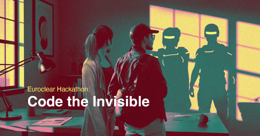 Grafika promująca Euroclear Hackathon: Code the Invisible