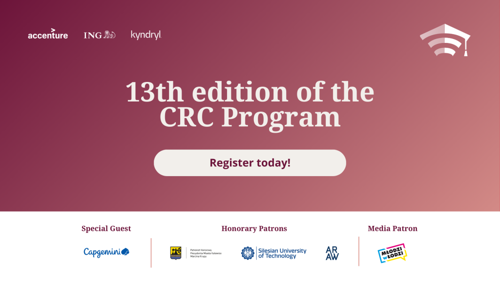 Grafika promująca program Corporate Readiness Certificate (CRC).